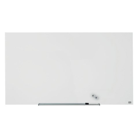 Nobo Impression Pro Wall Mountable Magnetic Whiteboard Glass 126 x 71 cm Brilliant White