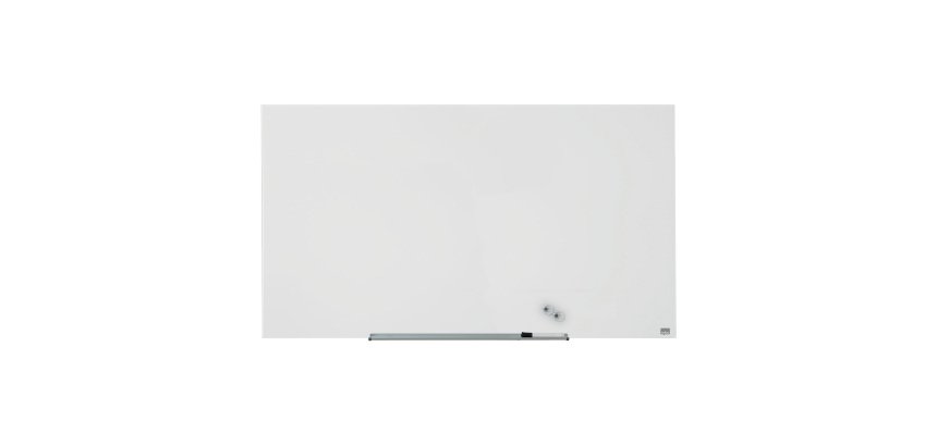 Lavagna magnetica in vetro Nobo bianco 126 x 71 cm