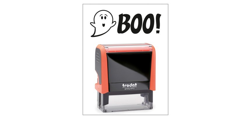 Timbro Trodat Printy 4912 "Boo" arancione
