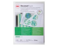 Buste Pouches per plastificazione GBC  2x75 µ A3 trasparente 100 unità