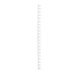 Plastic 12 mm A4 back with 21 rings pack of 100 white color