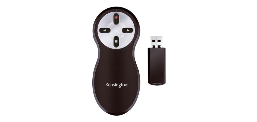 Kensington Wireless Presenter 33374EU Red Laser Up to 20 m USB-A Receiver Black