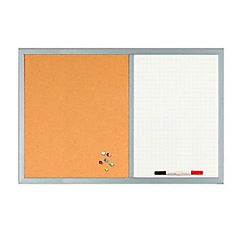 Lavagna doppia sughero Bi-Office bianco 60 x 40 cm