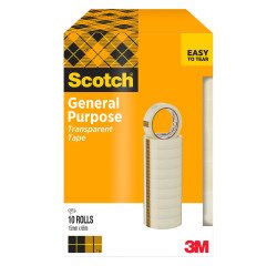 Nastro adesivo Scotch 508 Resistente all'umidità polipropilene 15 mm x 66 m trasparente 10 unità