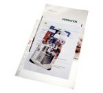 Buste a perforazione Universale Esselte Deluxe 22 x 30 cm trasparente polipropilene finitura goffrata a buccia d'arancia spessore alto 100 unità