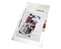 Buste a perforazione Universale Esselte Deluxe 22 x 30 cm trasparente polipropilene finitura goffrata a buccia d'arancia spessore alto 100 unità