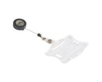 Durable Portabadge Con Chiocciola Yo-Yo Per 1 Tessera 54X87 Mm Trasparente 10 Unità