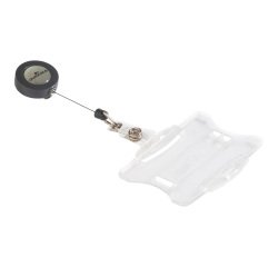 Durable Portabadge Con Chiocciola Yo-Yo Per 1 Tessera 54X87 Mm Trasparente 10 Unità