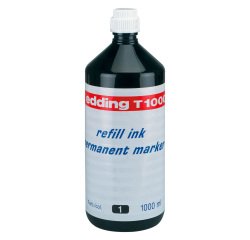 Flacone inchiostro permanente per ricarica edding 4-T1000001 nero