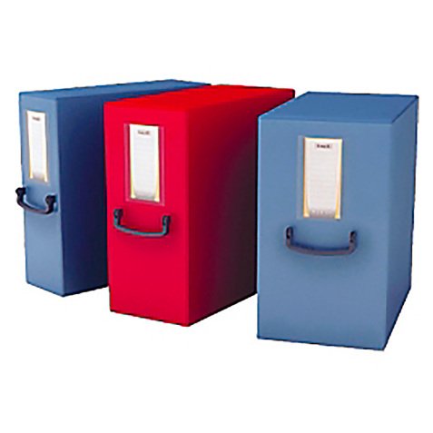 Speciale promozione composta da 6 Scatole Pick Up in Trilex con maniglia Leonardi dorso 12 cm colore blu di cui 1 in omaggio