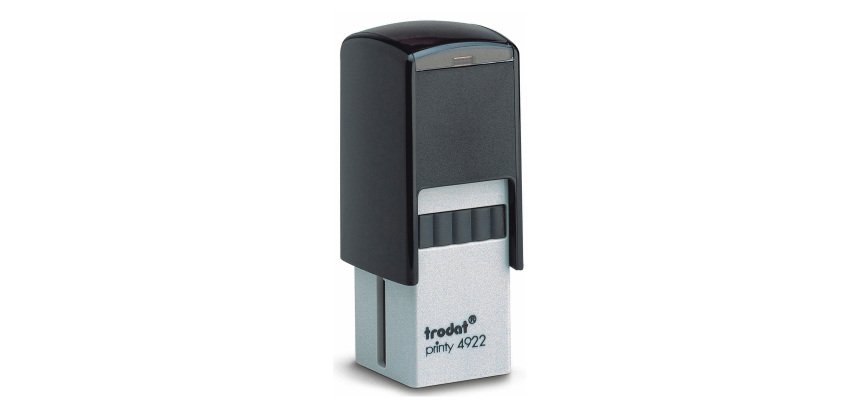 Timbro TRODAT Printy 4922 personalizzato - 20x20 mm max - max 5 righe nero