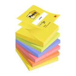 Ricariche Post-it a Z colori assortiti 76 x 76 mm 6 unità da 100 fogli