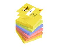 Post-it Sticky Z-Notes 76 x 76 mm Neon Assorted Colours 6 Pads of 100 Sheets