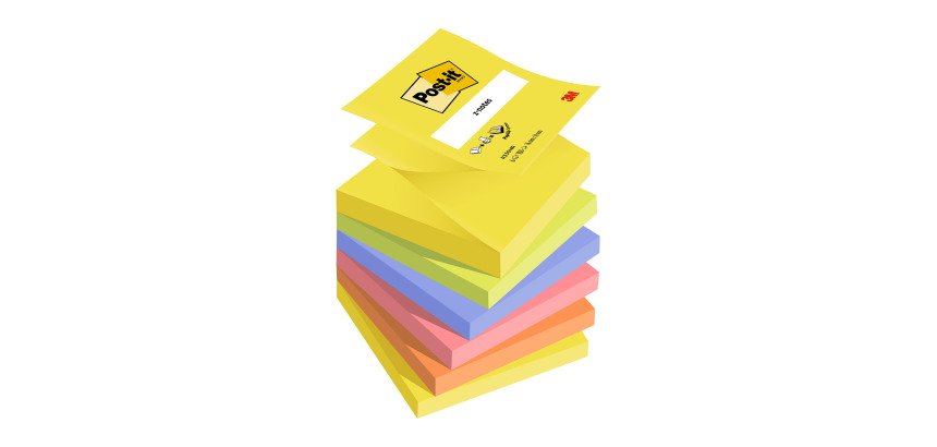 Ricariche Post-it a Z colori assortiti 76 x 76 mm 6 unità da 100 fogli