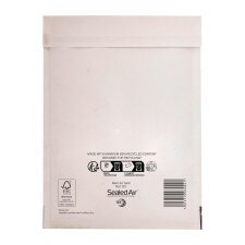 Buste imbottite Sealed Air D/1 - 18 x 26 cm - 79 g/m² bianco senza finestra chiusura autoadesiva -100 unità