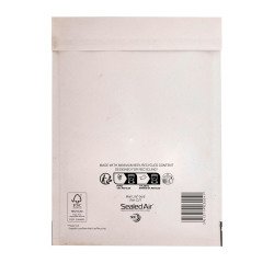 Buste imbottite Sealed Air D/1 - 18 x 26 cm - 79 g/m² bianco senza finestra chiusura autoadesiva -100 unità