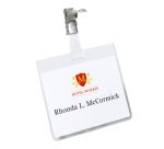 DURABLE Standard Name Badge with Swivel Clip Landscape 90 x 60 mm Pack of 25