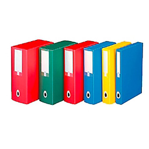 Speciale promozione composta da 15 Scatole in polipropilene Progetto Plus Leonardi dorso 6 cm colore verde di cui 2 in omaggio