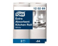 Rotoli da cucina ultra-assorbenti Tork 2 Strati 2 rotoli da 64 strappi