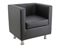 Poltrona 1 posto Quadro tessuto effetto pelle Unisit