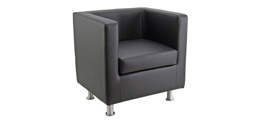 Poltrona 1 posto Quadro tessuto effetto pelle Unisit