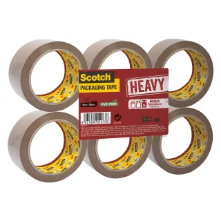 Nastro da imballo Scotch® HEAVY trasparente, 50 mm x 66 m, 6 rotoli su