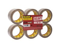 Nastro da imballo Scotch® HEAVY marrone, 50 mm x 66 m, 6 rotoli