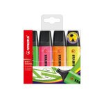 STABILO BOSS ORIGINAL Highlighter Assorted Broad Chisel 2-5 mm Refillable Pack of 4