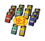 Index Post-it 680P10+2 Assortiti senza rigatura 25,4 x 43,2 mm 2,54 x 4,32 cm 70 g/m² 10 unità da 50 segnapagina