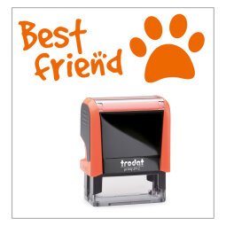 Timbro Trodat Printy 4912 "Best friend" arancione