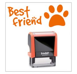 Timbro Trodat Printy 4912 "Best friend" arancione