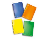 Quadernoni Pigna Monocromo Fluo Assortiti A quadretti 5 mm microperforazione A4 29,7 x 22 cm 80 g/m² 5 per Confezione