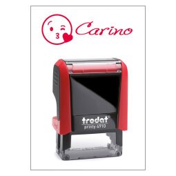 Timbro Trodat Printy 4910 "Carino" rosso