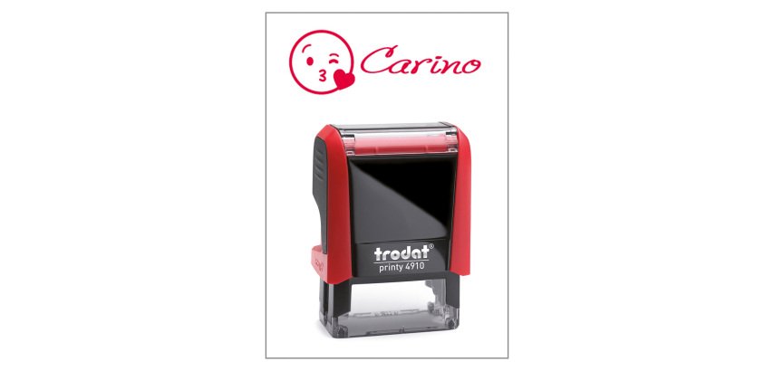 Timbro Trodat Printy 4910 "Carino" rosso