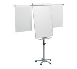 Nobo Impression Pro Freestanding Magnetic Mobile Easel Extendable Arms Nano Clean Steel 70 x 190 cm White
