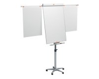 Nobo Impression Pro Freestanding Magnetic Mobile Easel Extendable Arms Nano Clean Steel 70 x 190 cm White