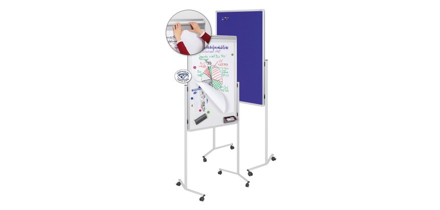 Lavagna mobile multifunzione Legamaster magnetico 76 x 120 cm