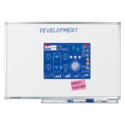 Legamaster Wall Mountable Magnetic Whiteboard Enamel Professional 120 x 90 cm