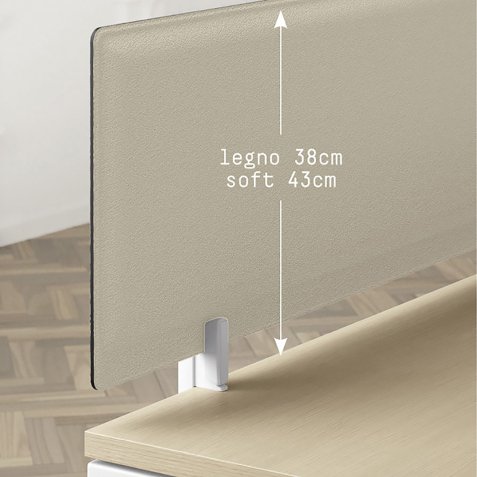 Schermo fonoassorbente Turtledove 160 tortora 280 x 430 mm
