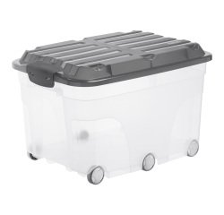 Contenitore con coperchio Rotho Roller 6, 59,5 x 40 x 37 cm