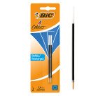 BIC Ballpoint Pen Refill 4 Colours 0.4 mm Black Pack of 2