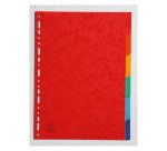 Divisori Exacompta in cartoncino lustré 225 g/m² A4 Assortiti 6 tasti neutri 18 fori