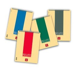 Blocchi spiralati Pigna Pignastyl Assortiti A quadretti senza perforazione A5 15 (l) x 21 (h) cm 80 g/m² 10 Pezzi