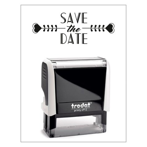 Timbro Trodat Printy 4912 "Save The Date" verde