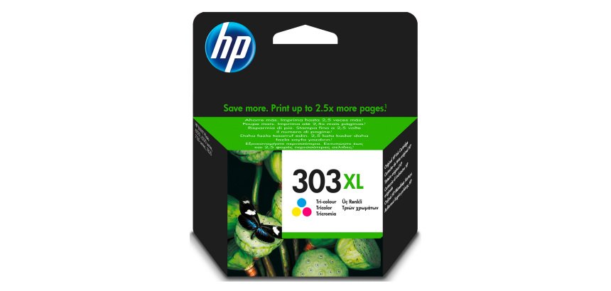 Cartuccia inchiostro HP originale 303xl ciano, giallo, magenta t6n03ae