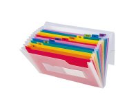 Classificatore a soffietto Exacompta Crystal A4 trasparente polipropilene