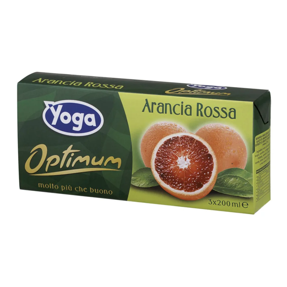 Succhi di frutta Yoga Arancia rossa 24 unità da 200 ml su