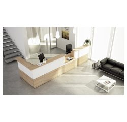 Bancone reception noce bianco 800 x 76,10 x 1.170 mm