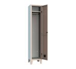 Armadio spogliatoio 1 Scompartimenti ante grigio 360 x 330 x 1.800 mm