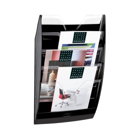 Espositore da parete CEP Nero A4 polistirene 7,5 x 26,4 x 31,1 cm